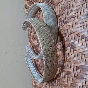 Women's Glitter Head Bands One Silver One Gold